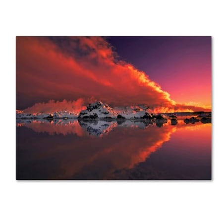 Borsteinn H Ingibergsson 'Ice And Fire' Canvas Art,35x47